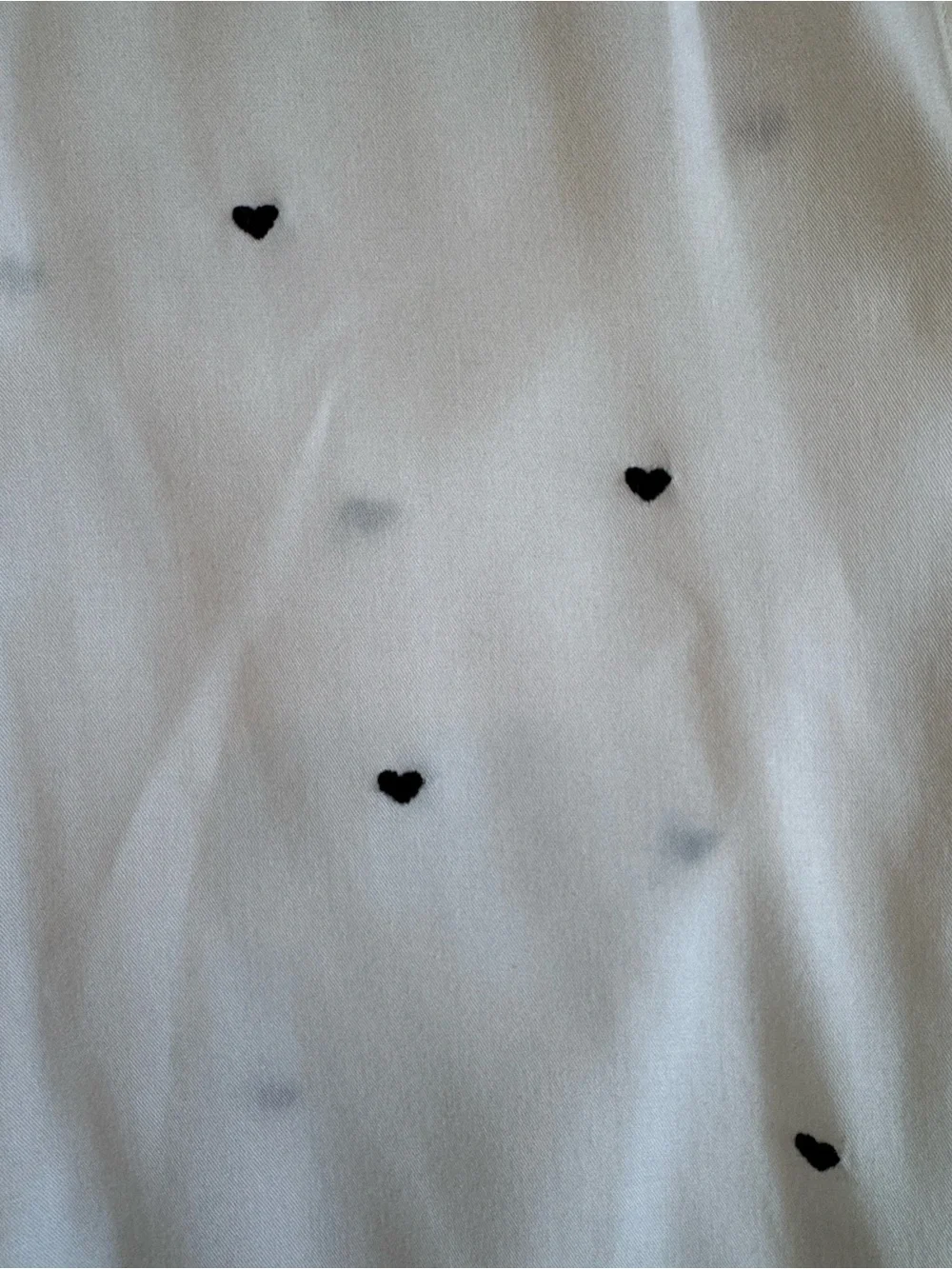 Rails White Button-Down Shirt with Black Heart Print - Picture 4 of 4
